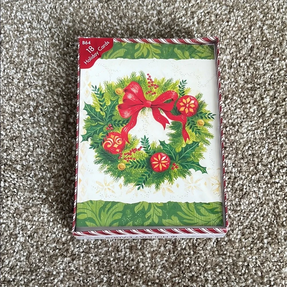 Festive Holiday Wreath Cards